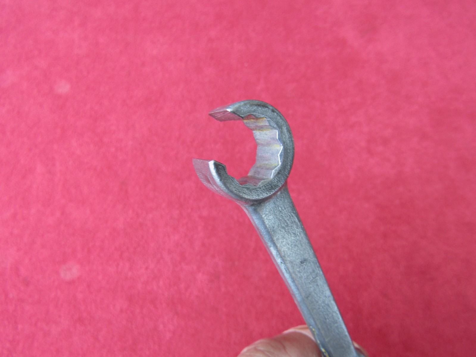 NICE Vtg Pre-1948 PLOMB Tools 3718 -9/16″ Flare Nut Wrench W/Pebbled Handle. USA