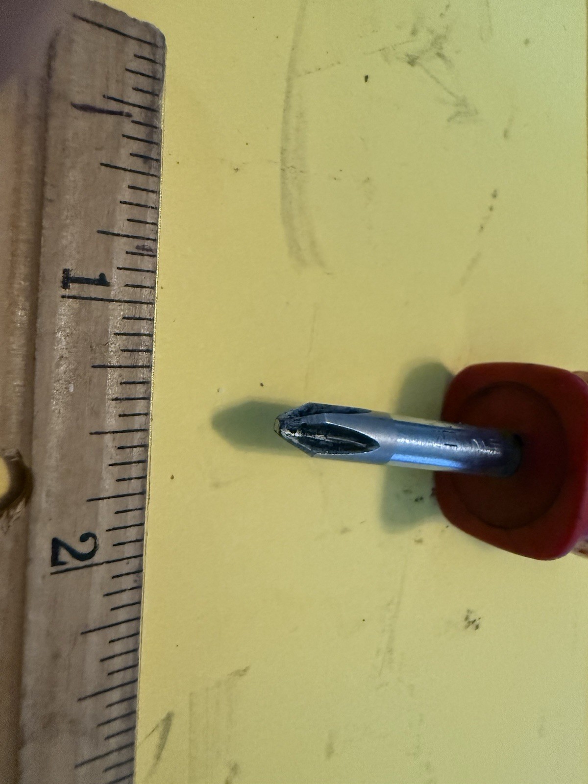 Mac Tools 3” Snub Nose Red Handle Phillips Screwdriver P212XA