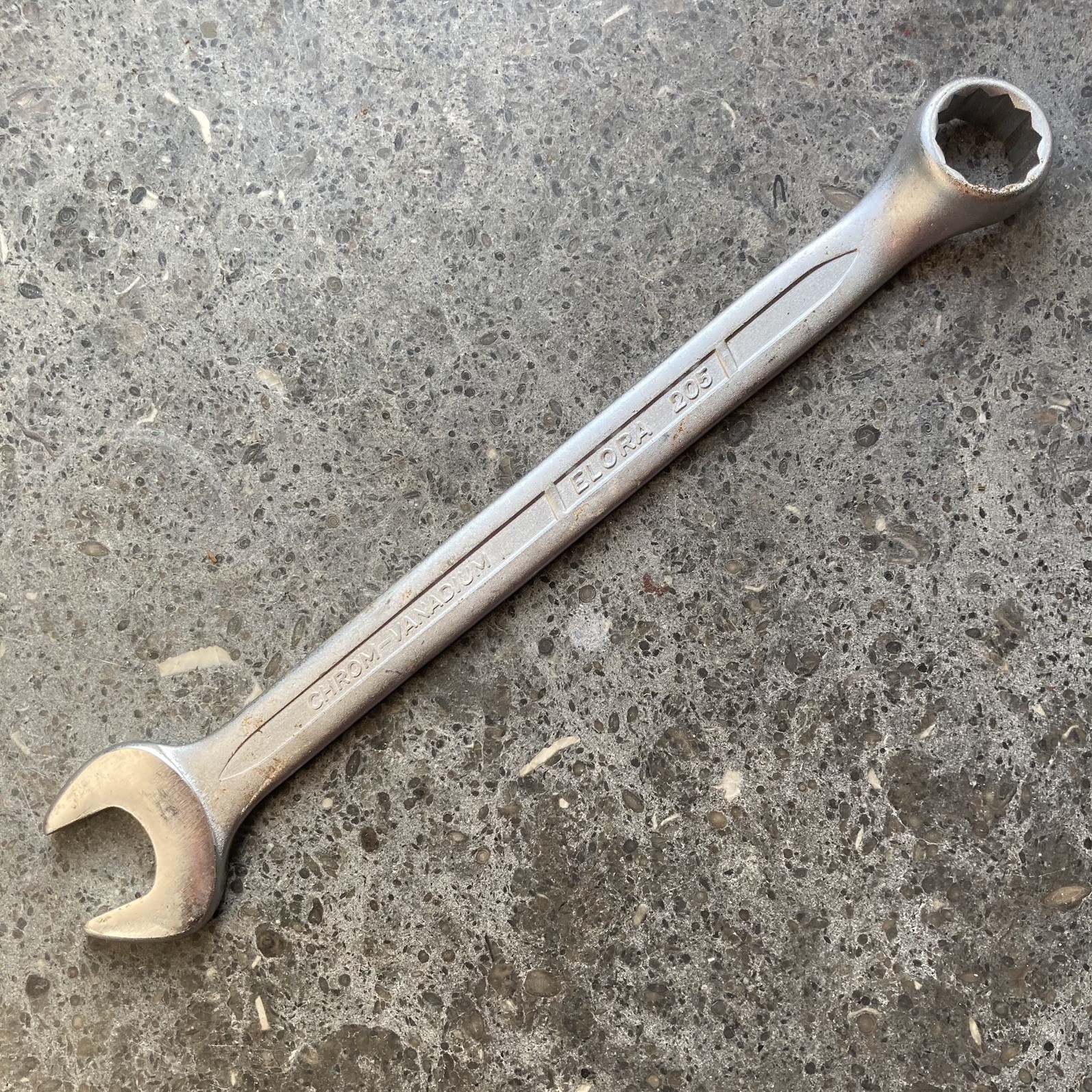 ELORA 205 Combination Imperial Spanner W Germany Chrome Vanadium 11/16 AF