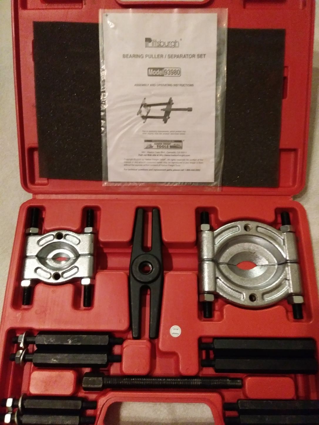 PITTSBURG BEARING PULLER SEPERATOR SET BRAND NEW