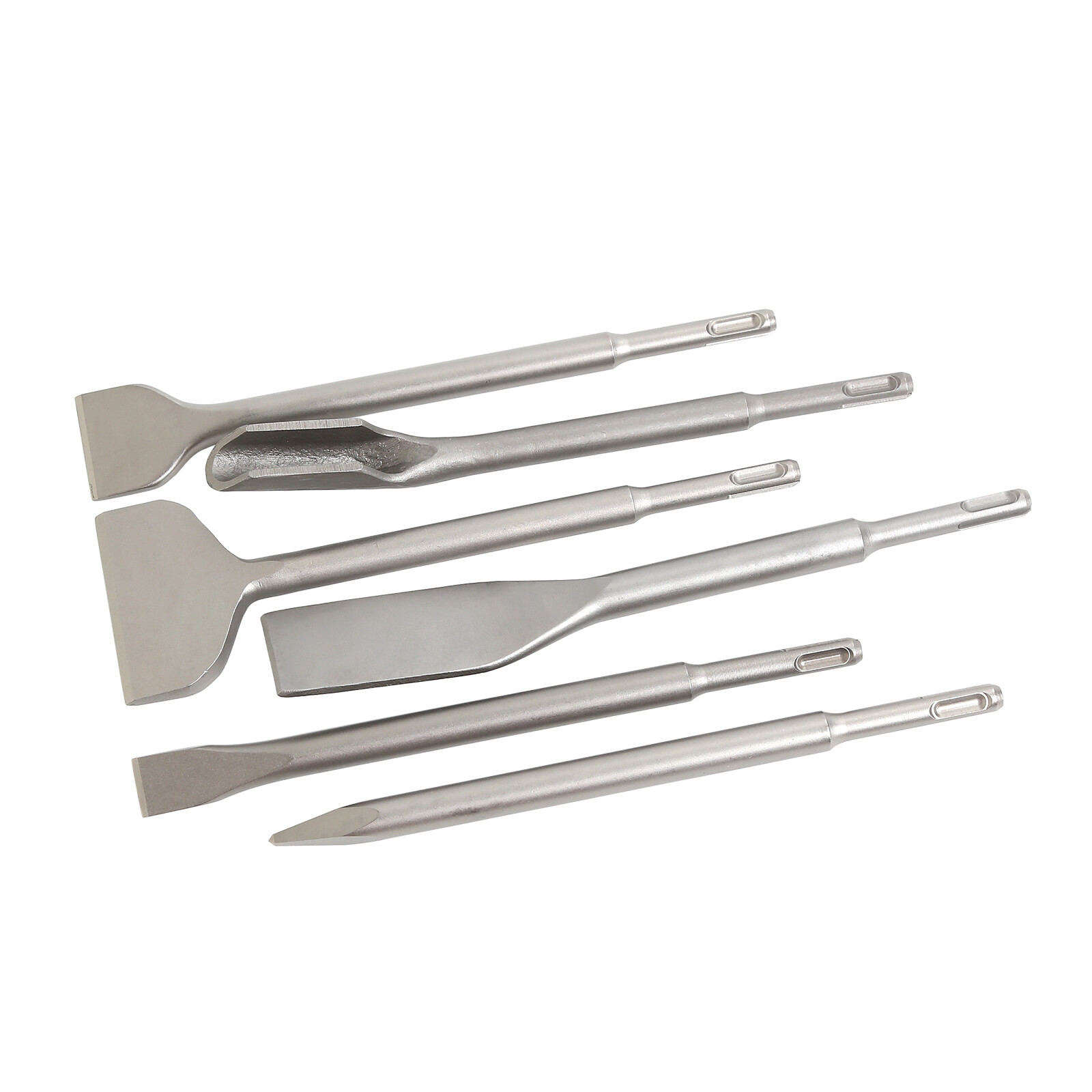 6 in 1 Chisel Kit Masonry Concrete Drill Bit Set 40Cr Steel Rotary Hammer Tools