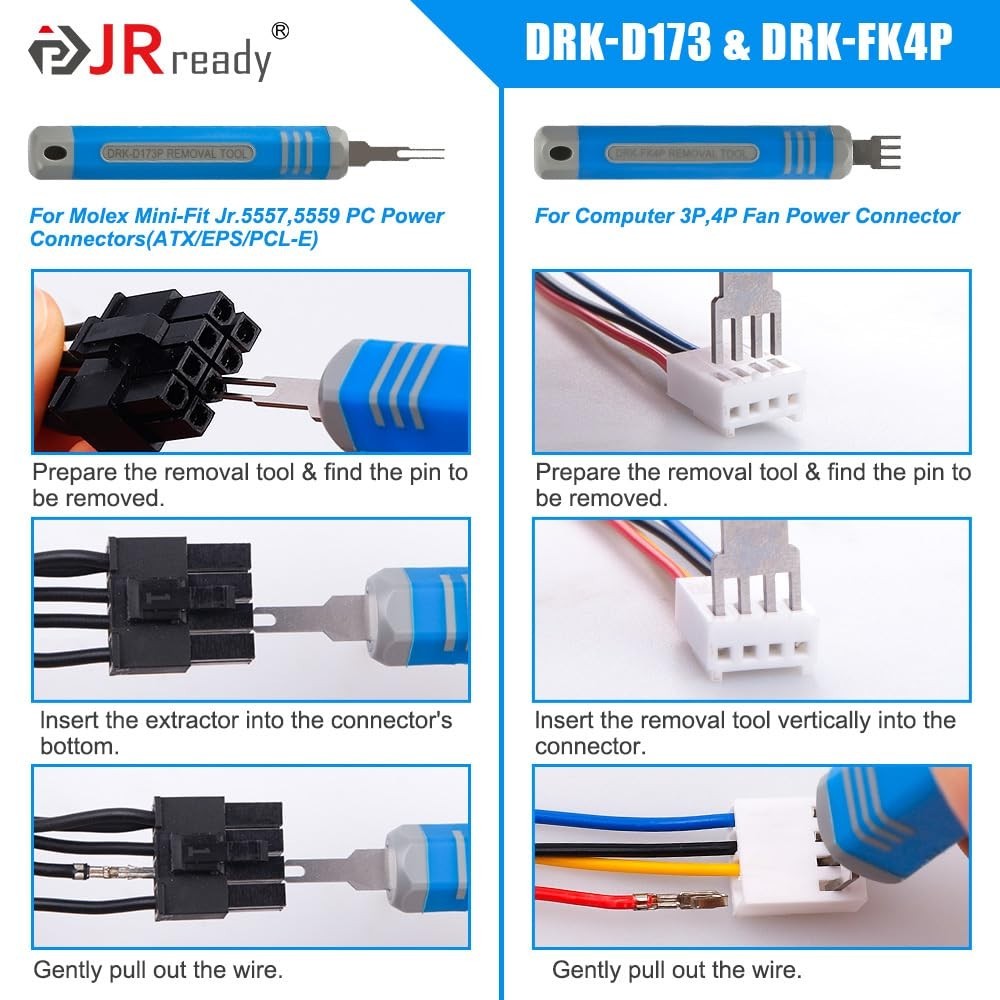 22PCS Pin Extractor Tool Kit – Terminal Release Tools for Automotive, Computer,