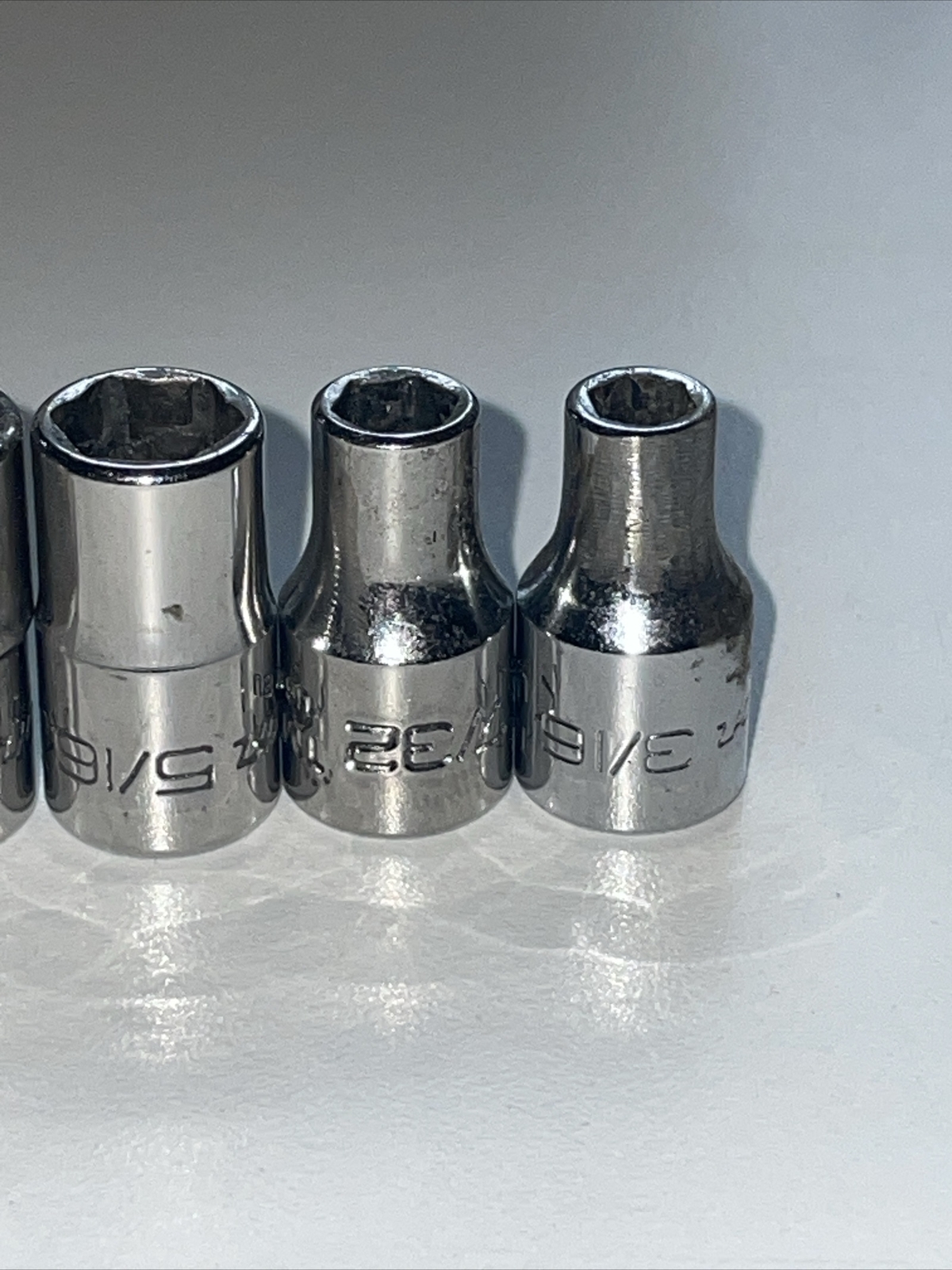 Snap-on 7 Piece 1/4″ Drive Shallow 6 Point Socket Set TM6, TM7, TM10 11 12 14 16