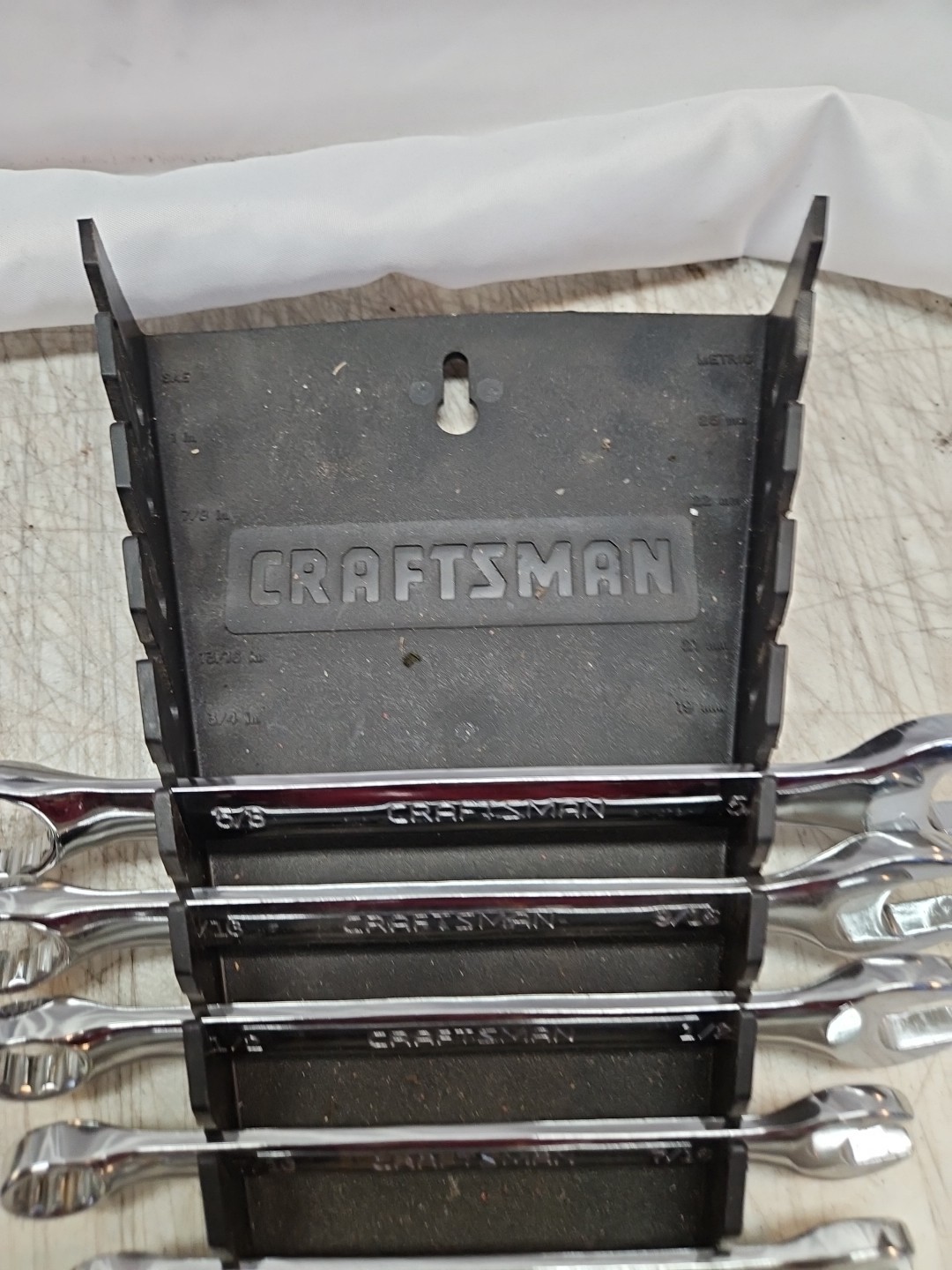 8 Craftsman Z-AH Series SAE Combination Wrench Set & Holder