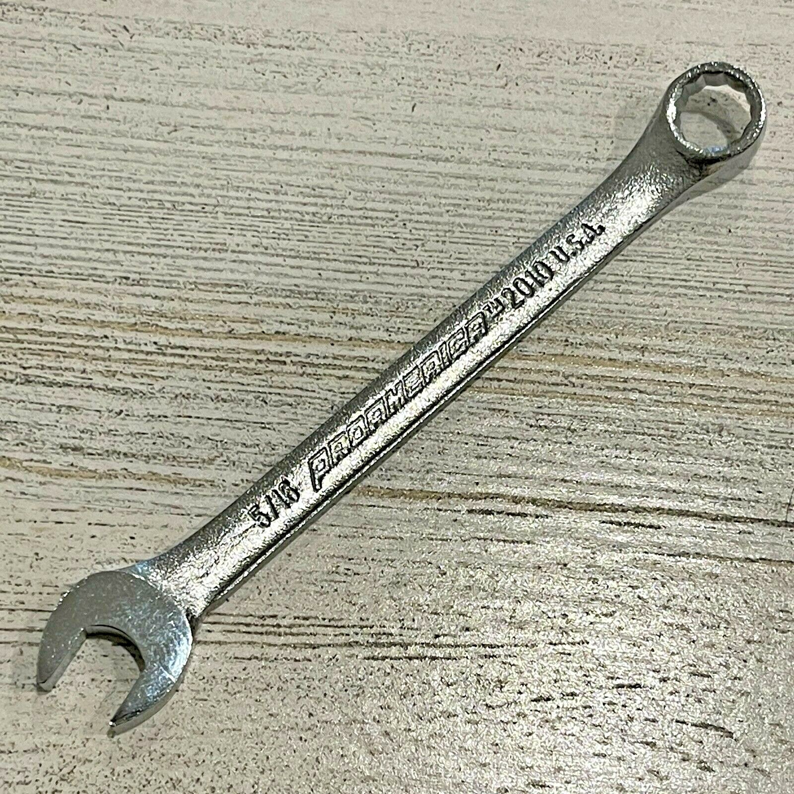 NOS Wrench 5/16 Combination Pro America 2010 12 point Made in USA New Old Stock