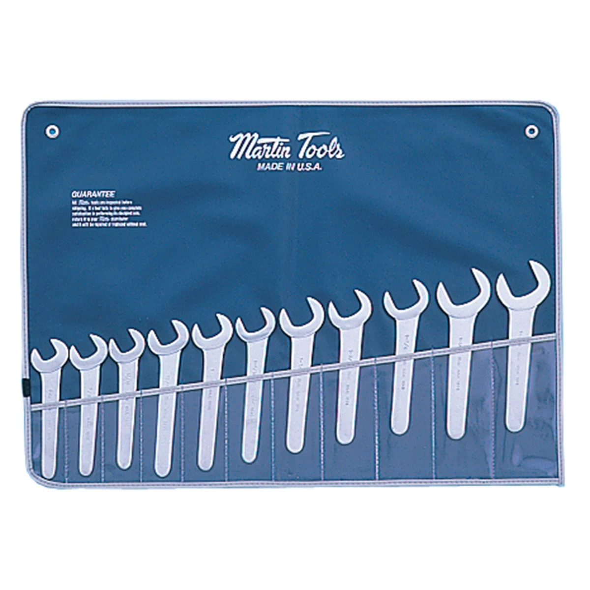Martin Tools SW11K 11pc 30 Degree Open End Metric Wrench Set USA Made