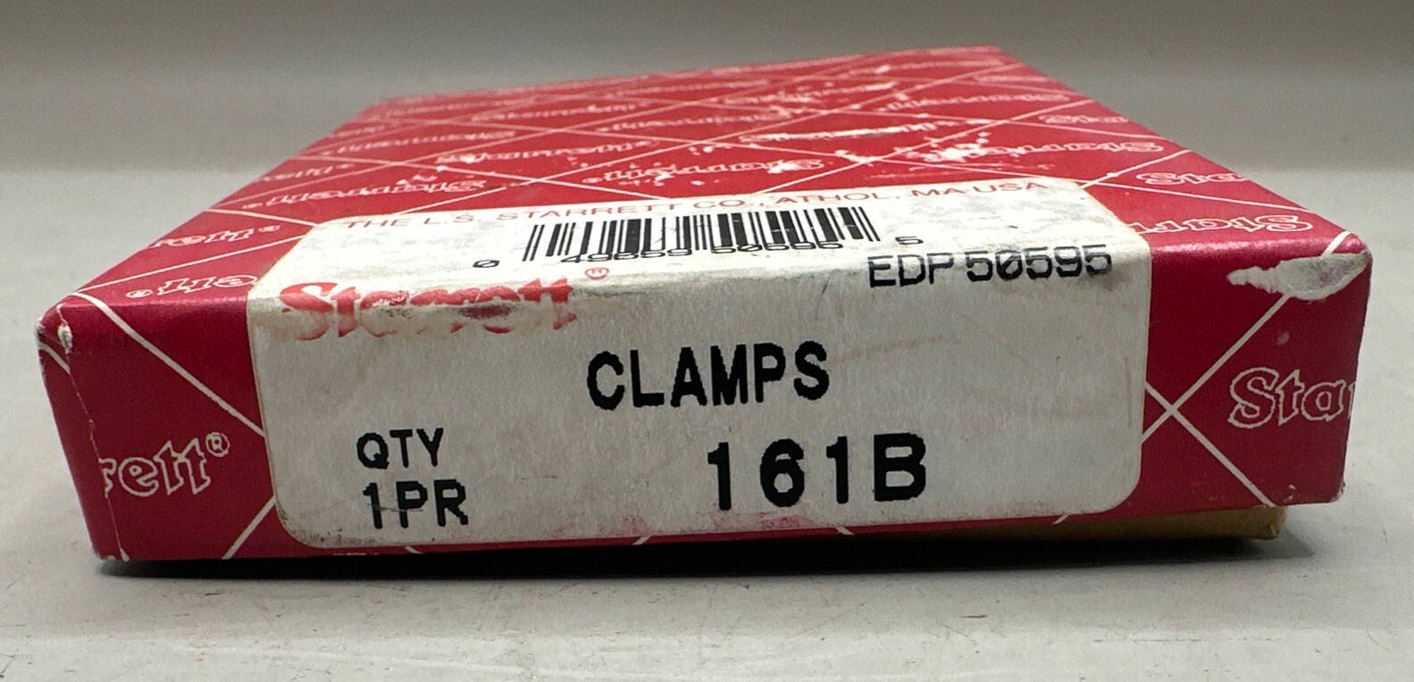 Vintage L. S. Starrett Co Pair of Clamps 161-B 1-3/4″ w/ Original Box