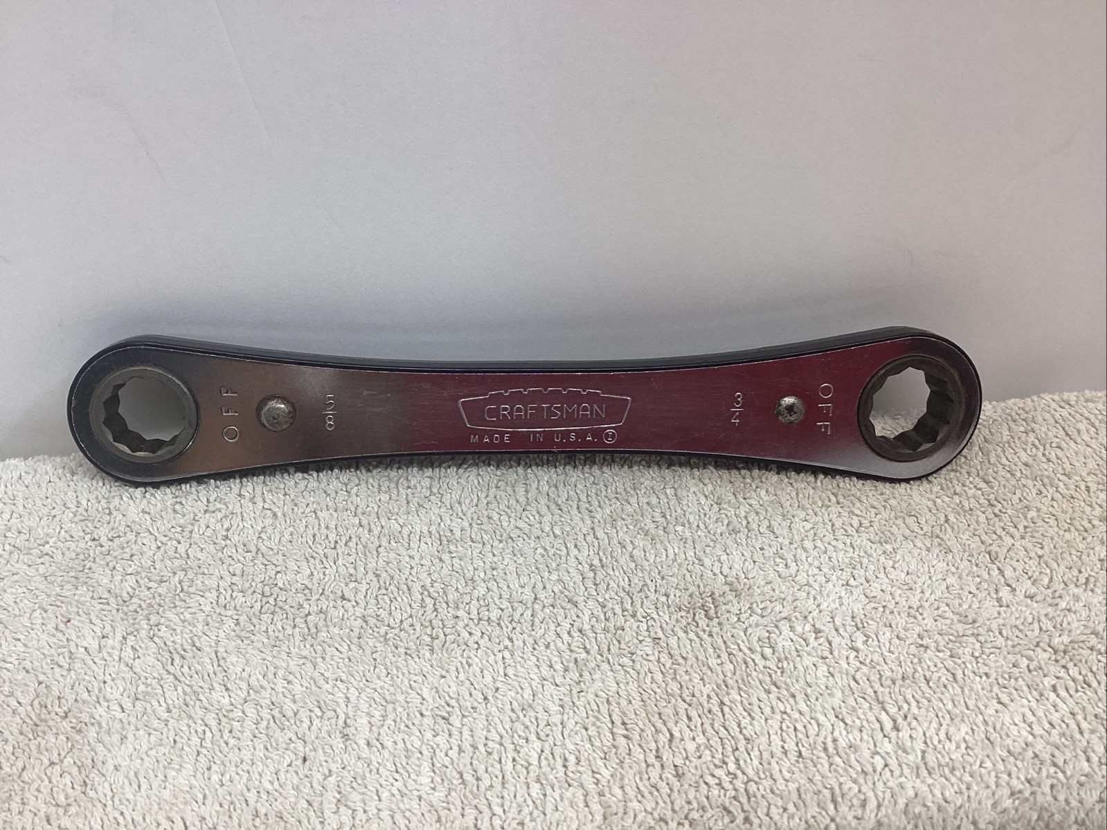 SEARS CRAFTSMAN, 5/8″ x 3/4″ , 12 POINT, RATCHETING WRENCH USA