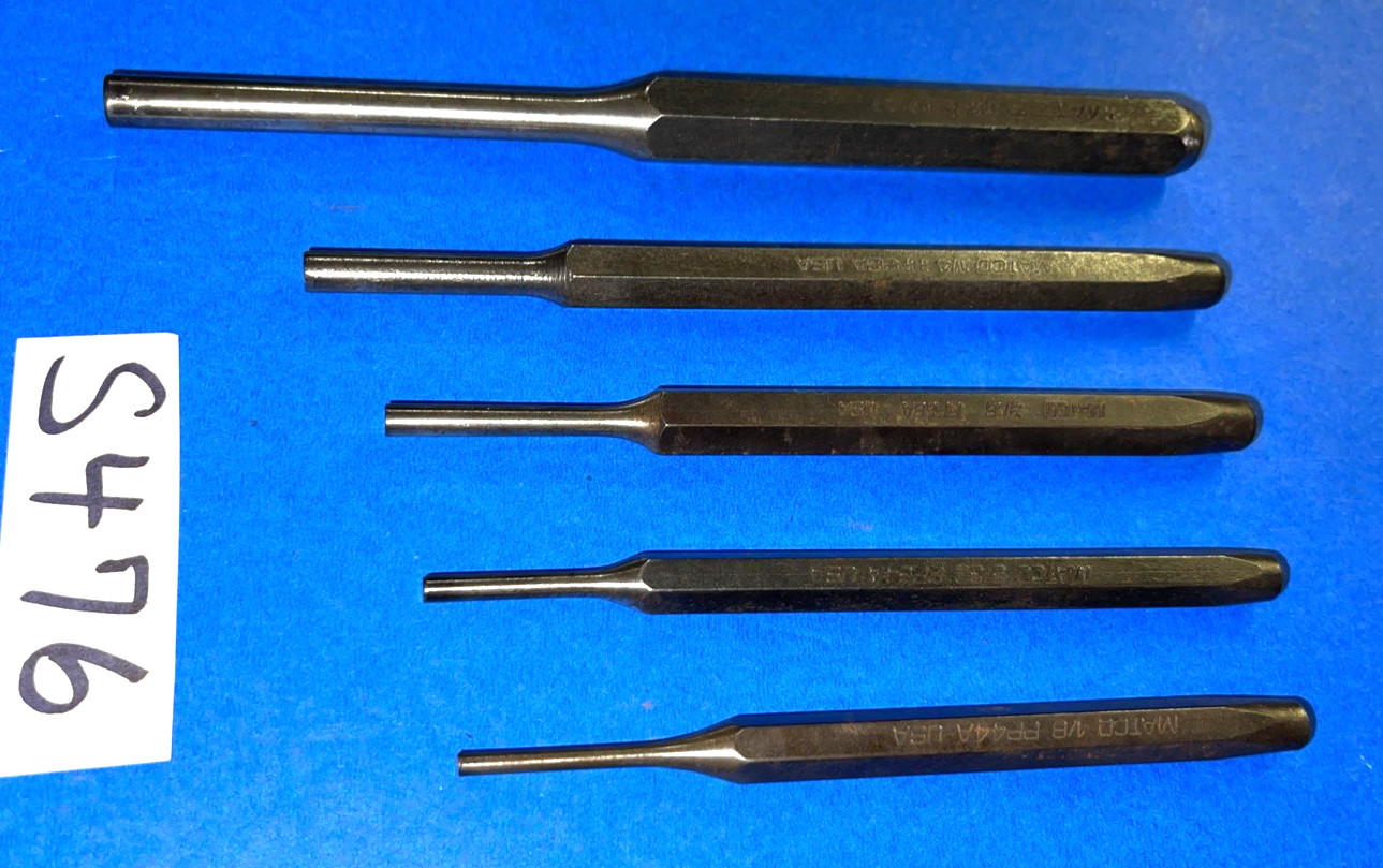 MATCO TOOLS 5 PIECE PUNCHES 1/8 – 5/16 SHIPPING INCLUDED IN THE US