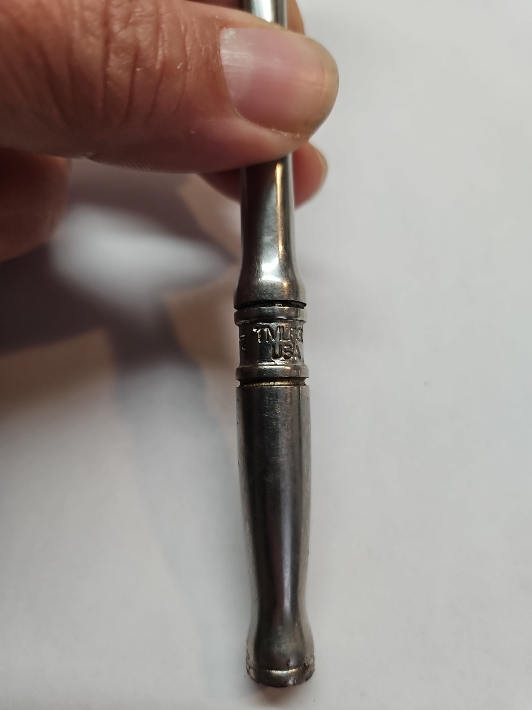 Vintage Snap On Tools TML830 1/4″ Dr 6-1/2in. L Chrome Ratchet