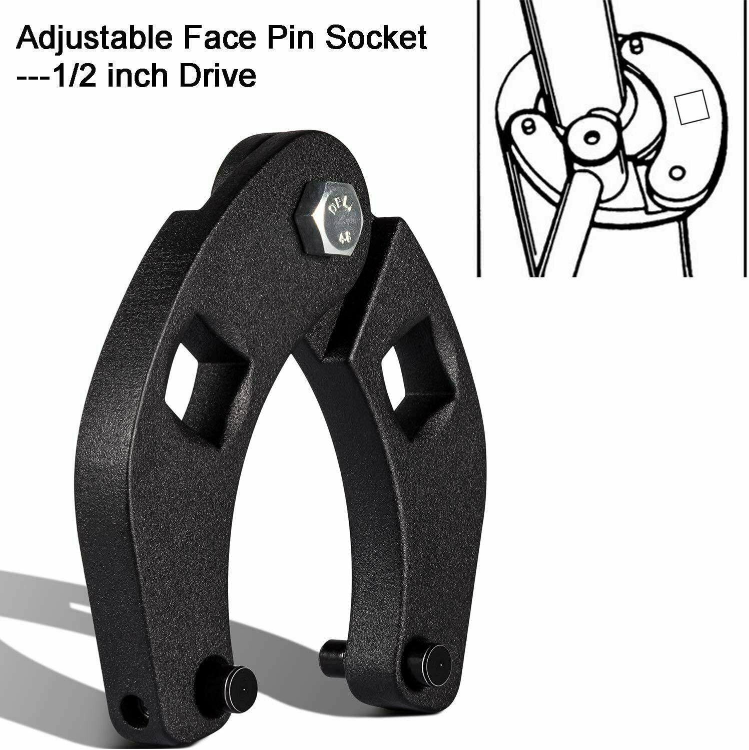 Adjustable Gland Nut Wrench Cap Remover #7463 For Hydraulic Cylinders Equipment