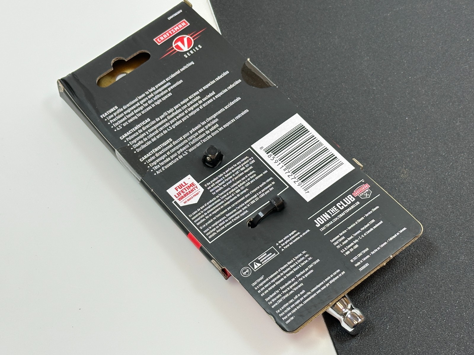 NEW Craftsman V-Series CMMT86301V Stubby 1/4” Drive Chrome Ratchet