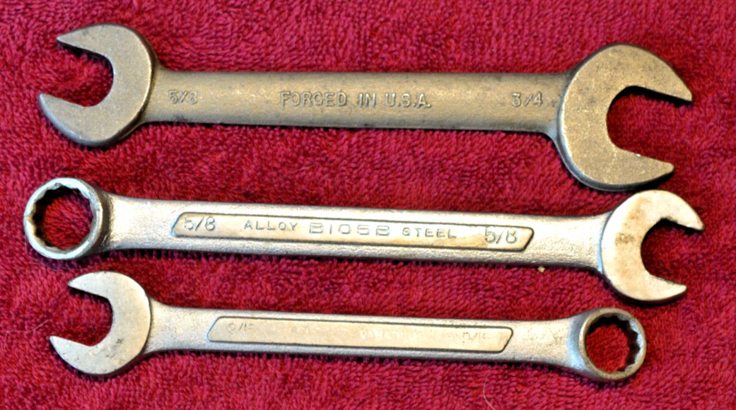 VTG Truecraft Wrenches 3 Piece Assorted Sizes & Types USA Made Please Read