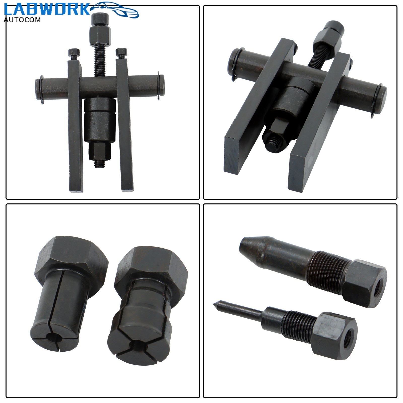 10PC Motorcycle Inner Bearing Removal Tool Extractor Puller Set Internal 8-25MM