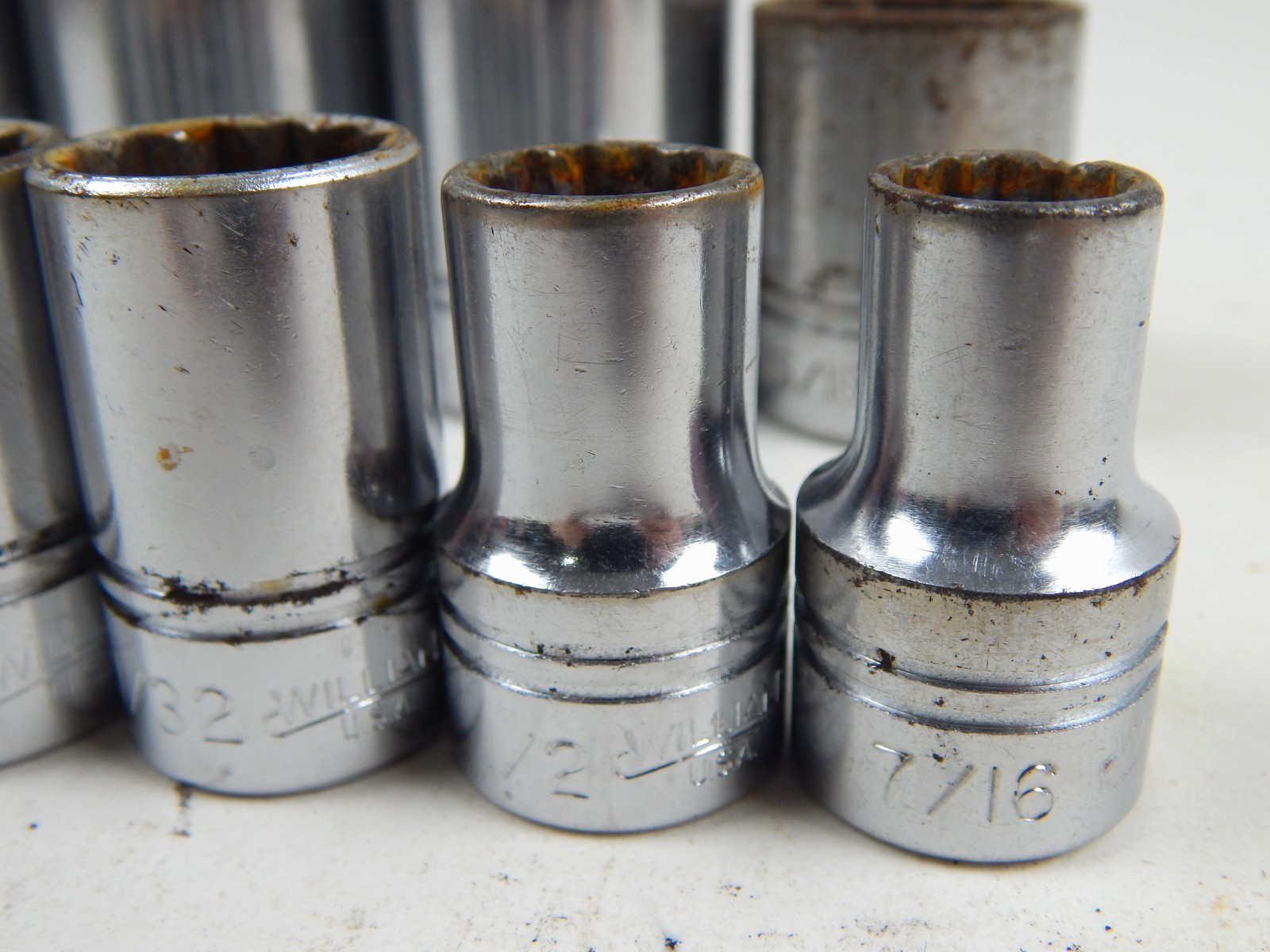 Williams Tools ST 1/2″ Drive SAE Shallow Socket Set 7/16″ to 1-3/16″ 10 Piece