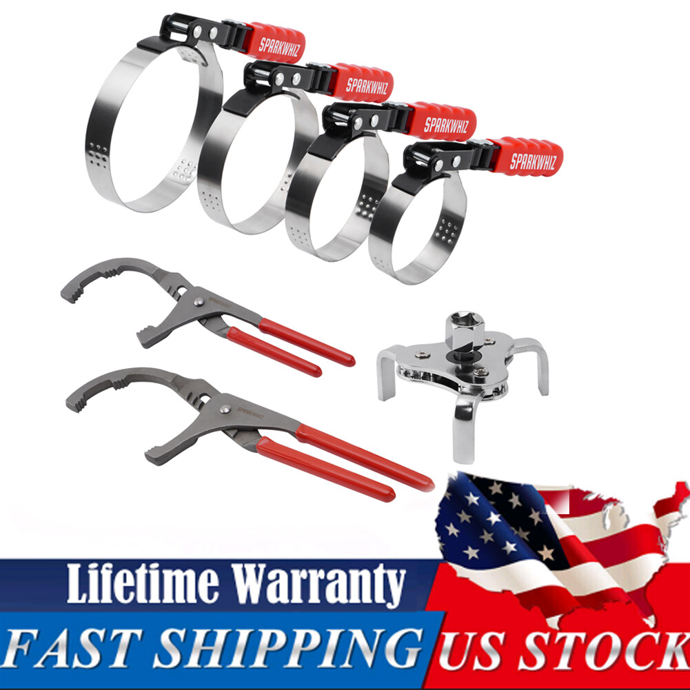 Oil Filter Wrench Set,Oil Filter Removal Tool 2-3/4″-5-1/4″, 9″ 12″ Filter Plier
