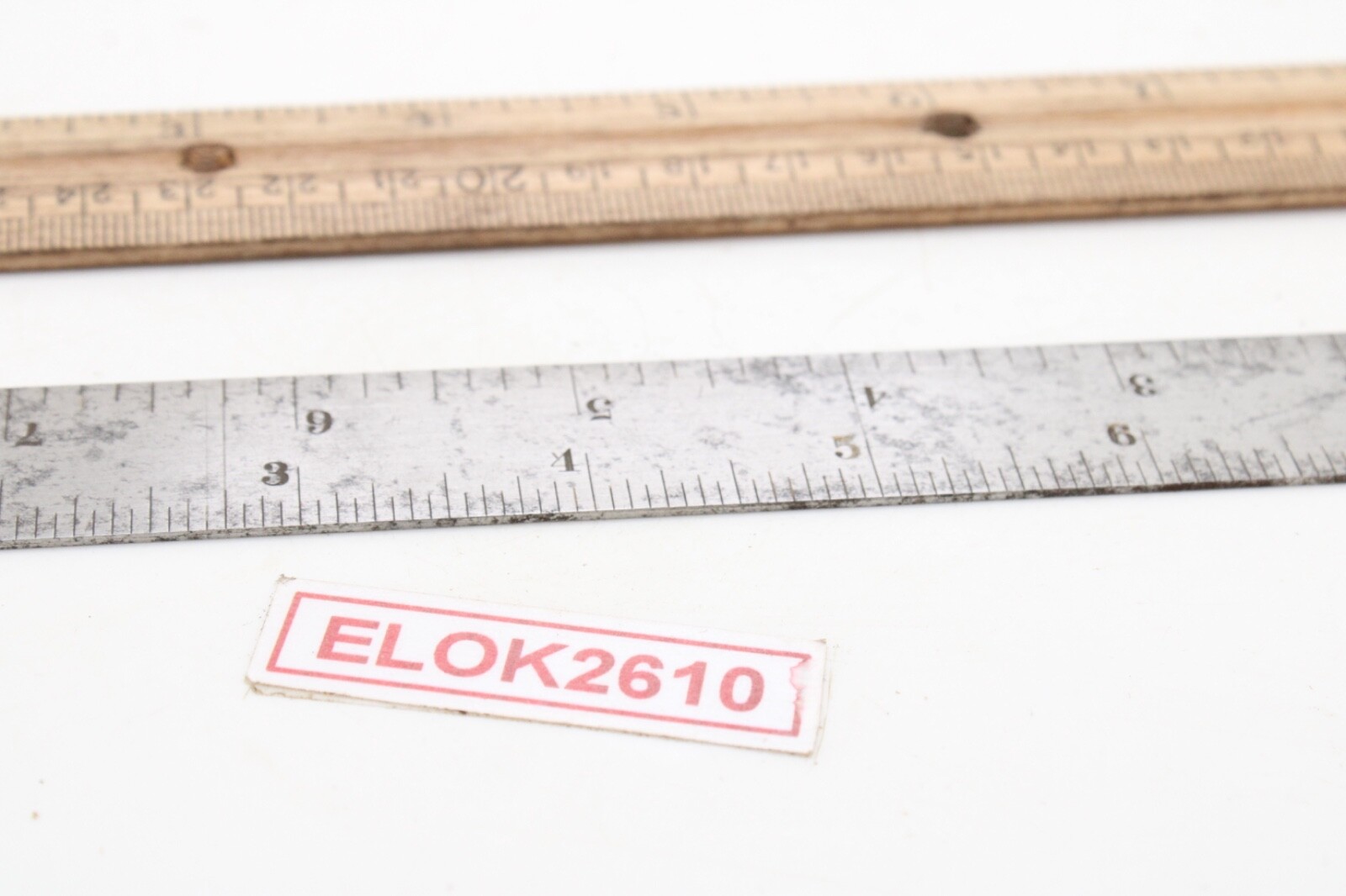 L.S. Starrett Co. 604R 6″ Tempered Ruler Double Side USA