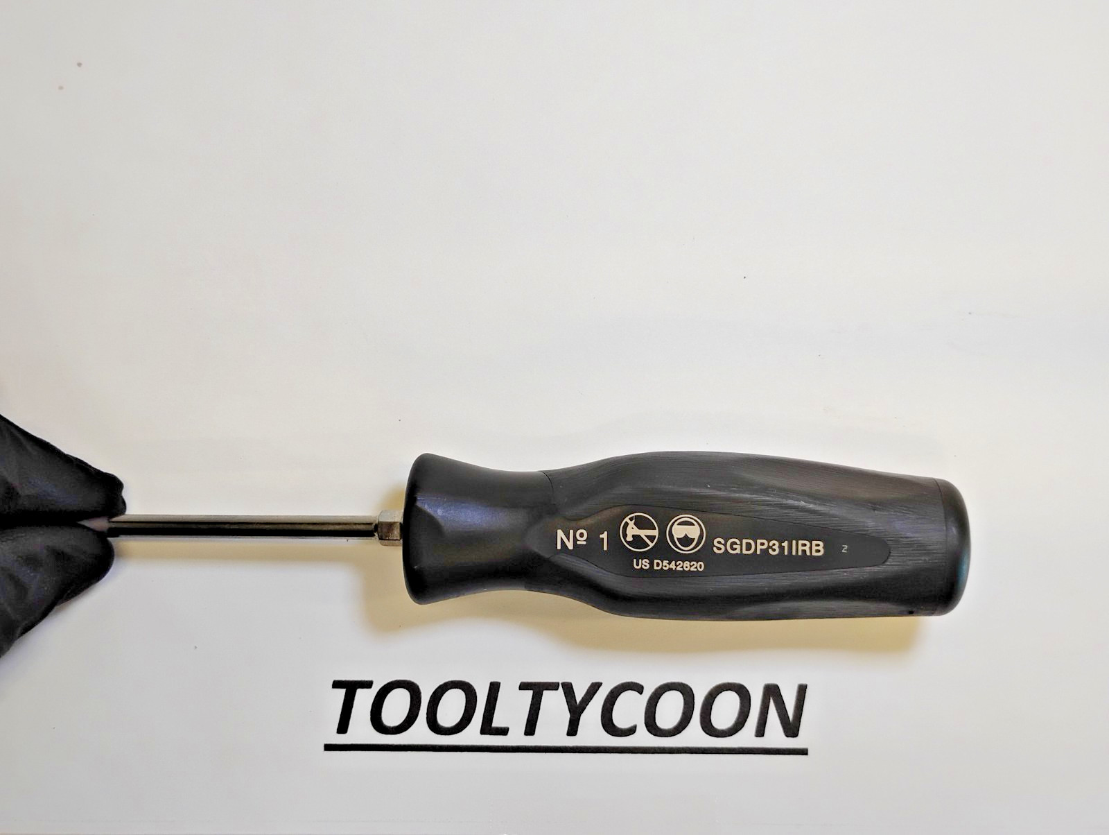 Snap-on Tools USA NEW RARE BLACK Soft Grip P1 #1 Phillips Screwdriver SGDP31IRB