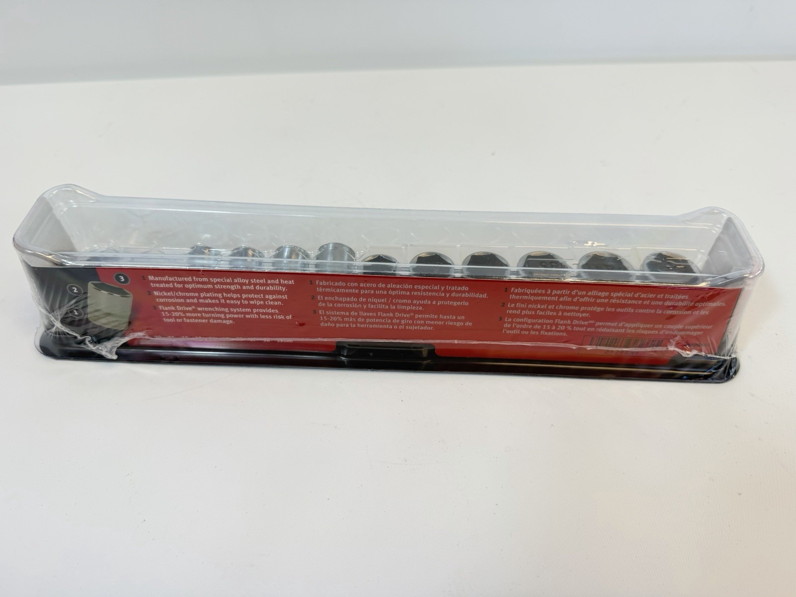 NEW Snap on 212FSMY 3/8″ drive 8 thru 19 mm 6-point Semi Deep Socket Set NEW
