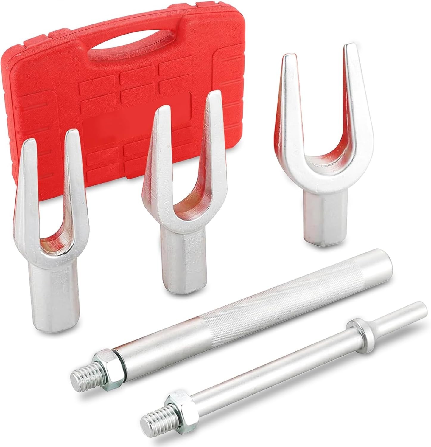5-Piece Heavy Duty Ball Joint Separator Tool Set with Storage Case for Vehicles