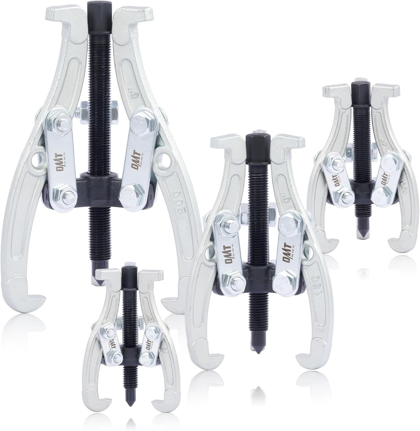 Universal Gear Puller Kit with 3, 4, 6, 8 Inch Sizes for Easy Component Removal