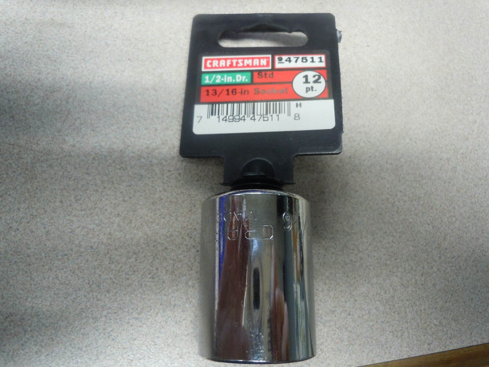 Craftsman Sockets 1/2″ Drive Std or Deep Metric or Inch Choose Size 6pt 8pt 12pt