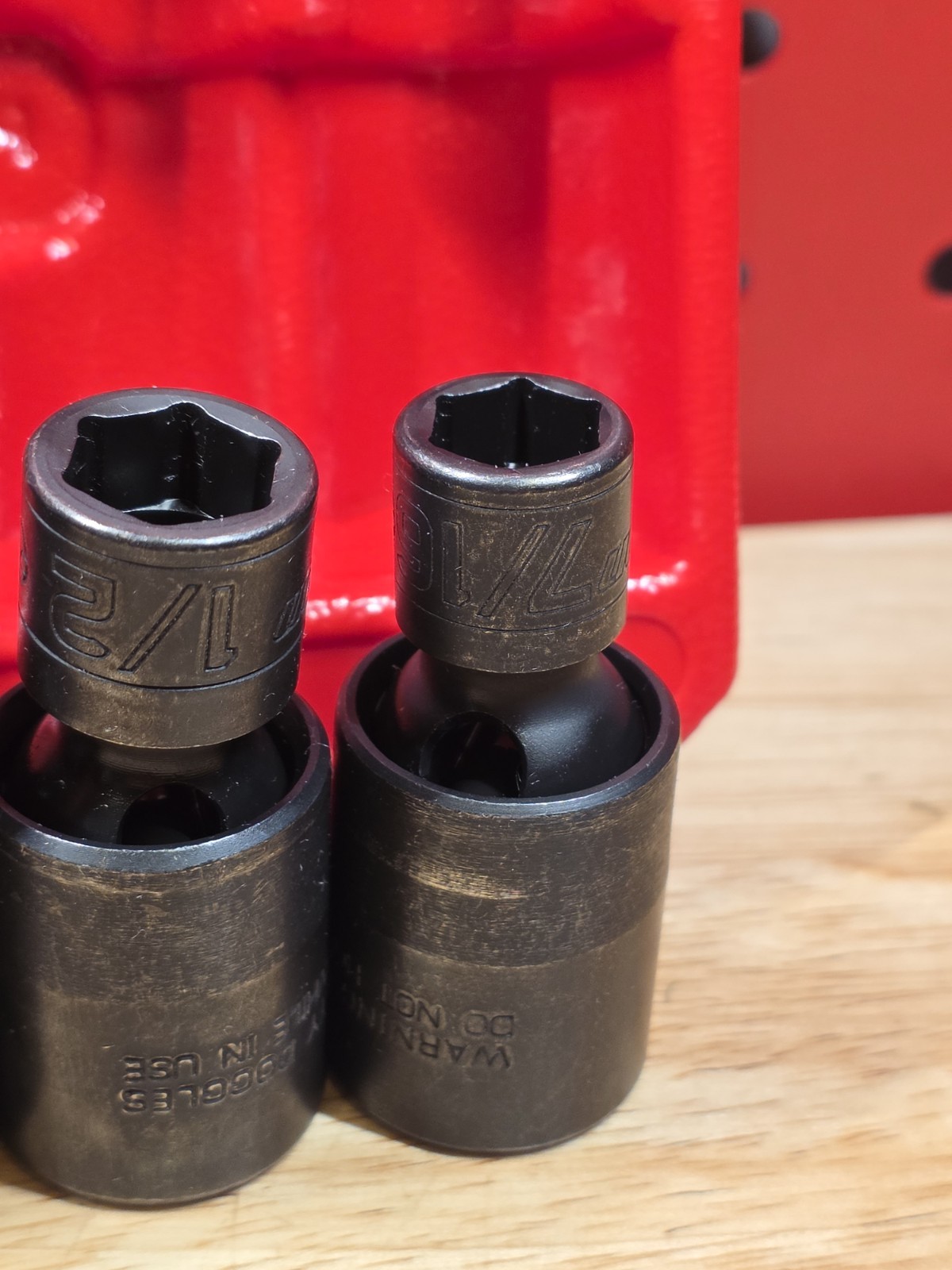 Snap-on 205IPF UNUSED 5-Piece 3/8″ Drive 6pt Shallow Impact Swivel Socket Set