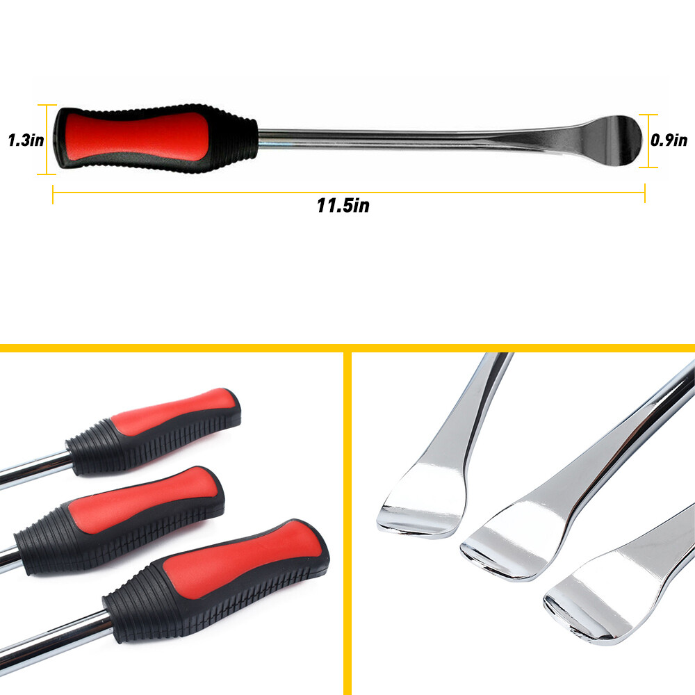 Motorcycle Bike Tire Spoon Iron Repair Kit Tire Change Lever Tool Rim Protectors