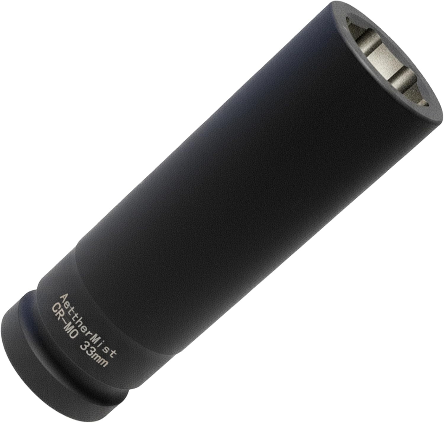 1 Inch Driver 33mm Extra Deep Impact Socket, 6.3 inch Length Deep Axle Nut So…