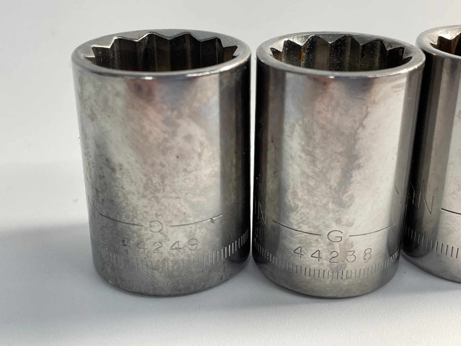 Craftsman – Lot Of 5 Metric Sockets, 1/2″ Drive – 21mm, 19mm, 18mm, 17mm, 15mm