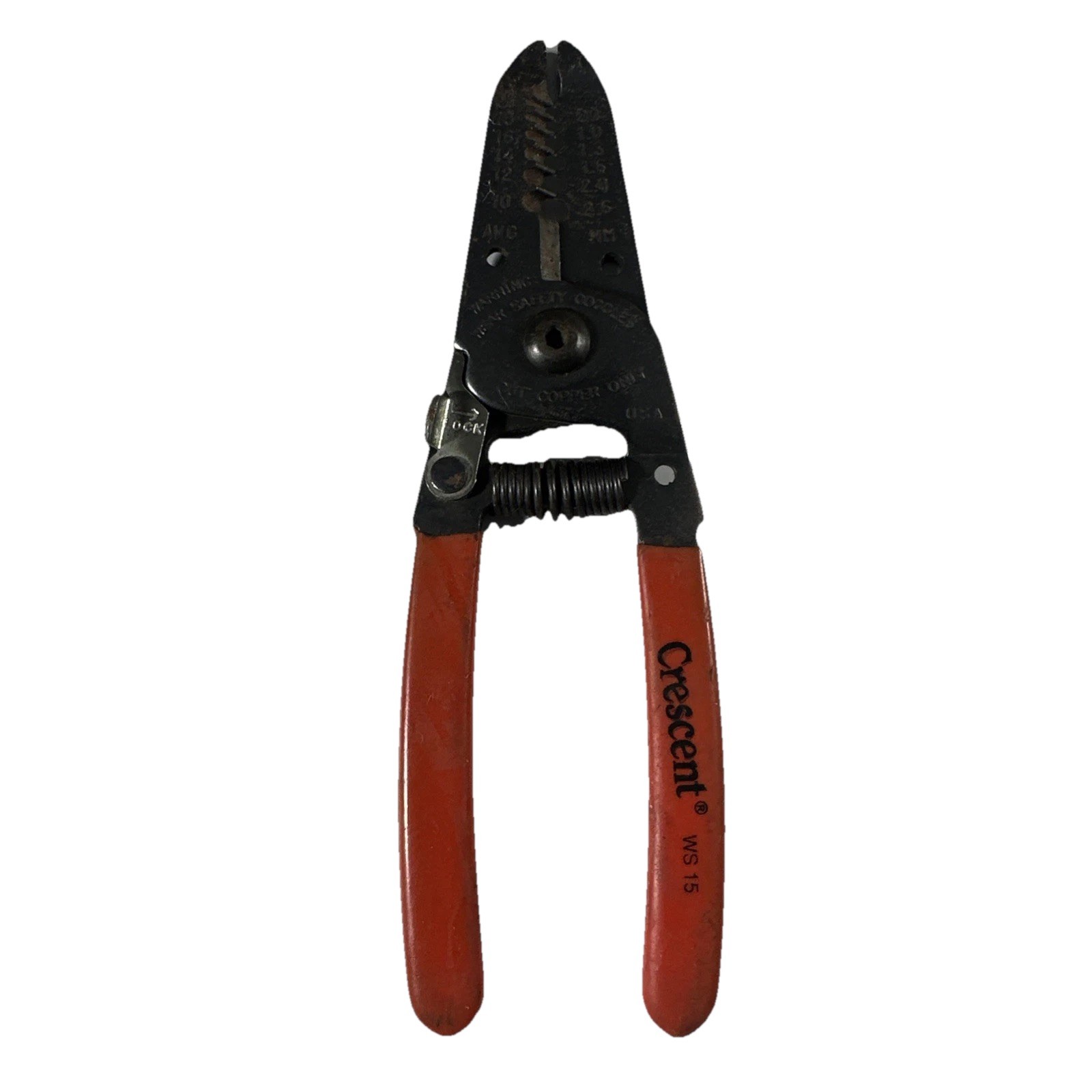 Crescent WS15 6″ Self-Opening Wire Strippers / Cutters 10-20 AWG USA Made