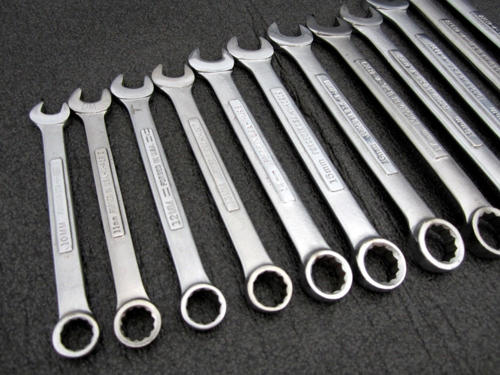 Vintage Craftsman 12pc Metric Combination Wrench Set 10 to 22 Made in USA