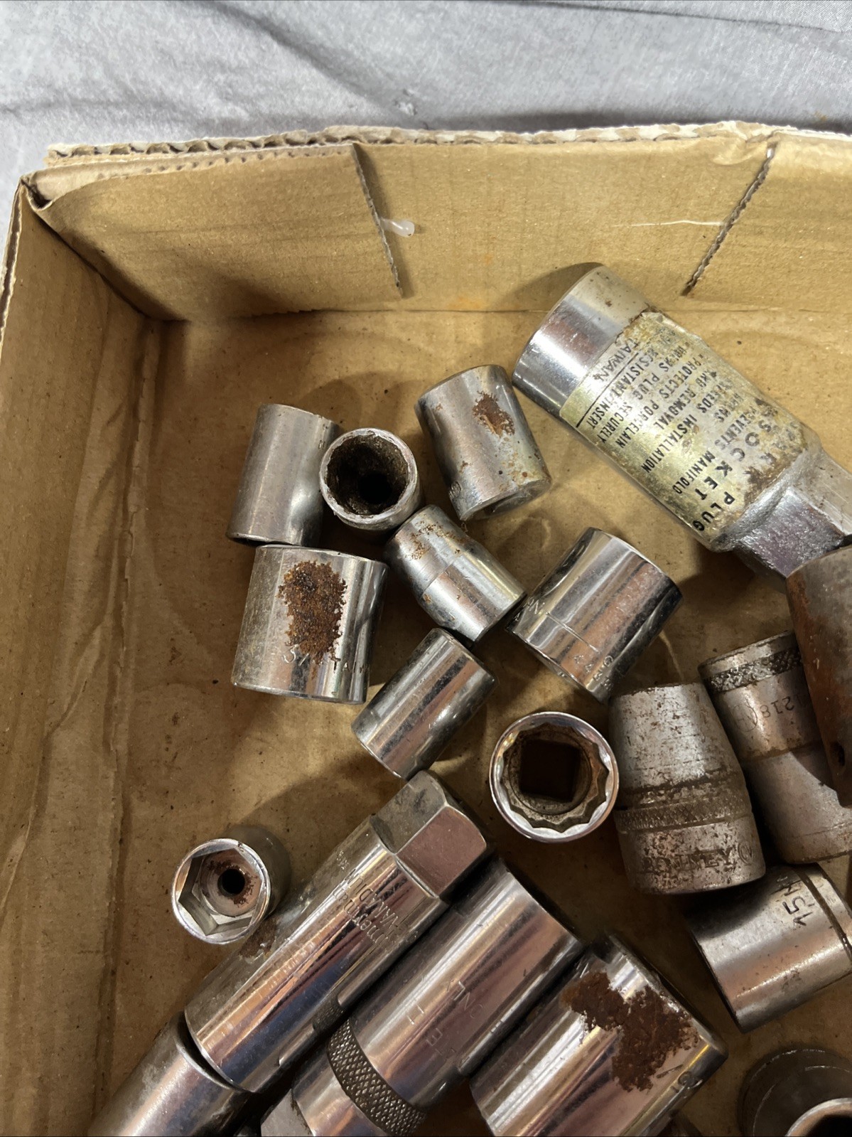 Mixed Lot Of 30 Sockets Meter And Standard 1/4” 3/8” & 1/2” Drives