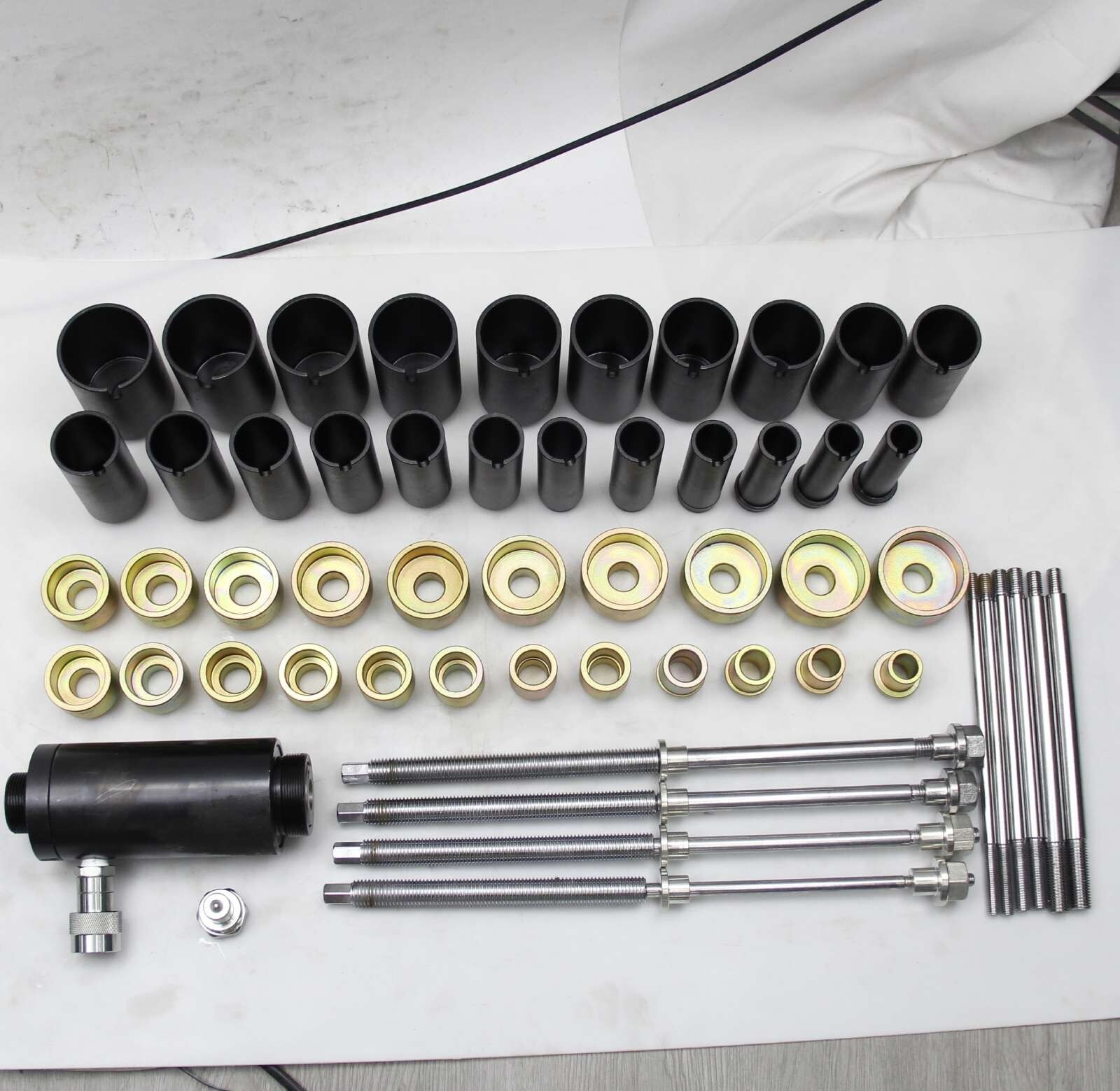 56PCS Hydraulic Sleeve Removal Tool BMW Audi Lower Arm Bushing Installation Tool