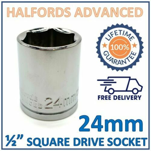 Halfords Advanced 24mm 1/2″ Square Drive 6 Point Socket -New- Lifetime Guarantee