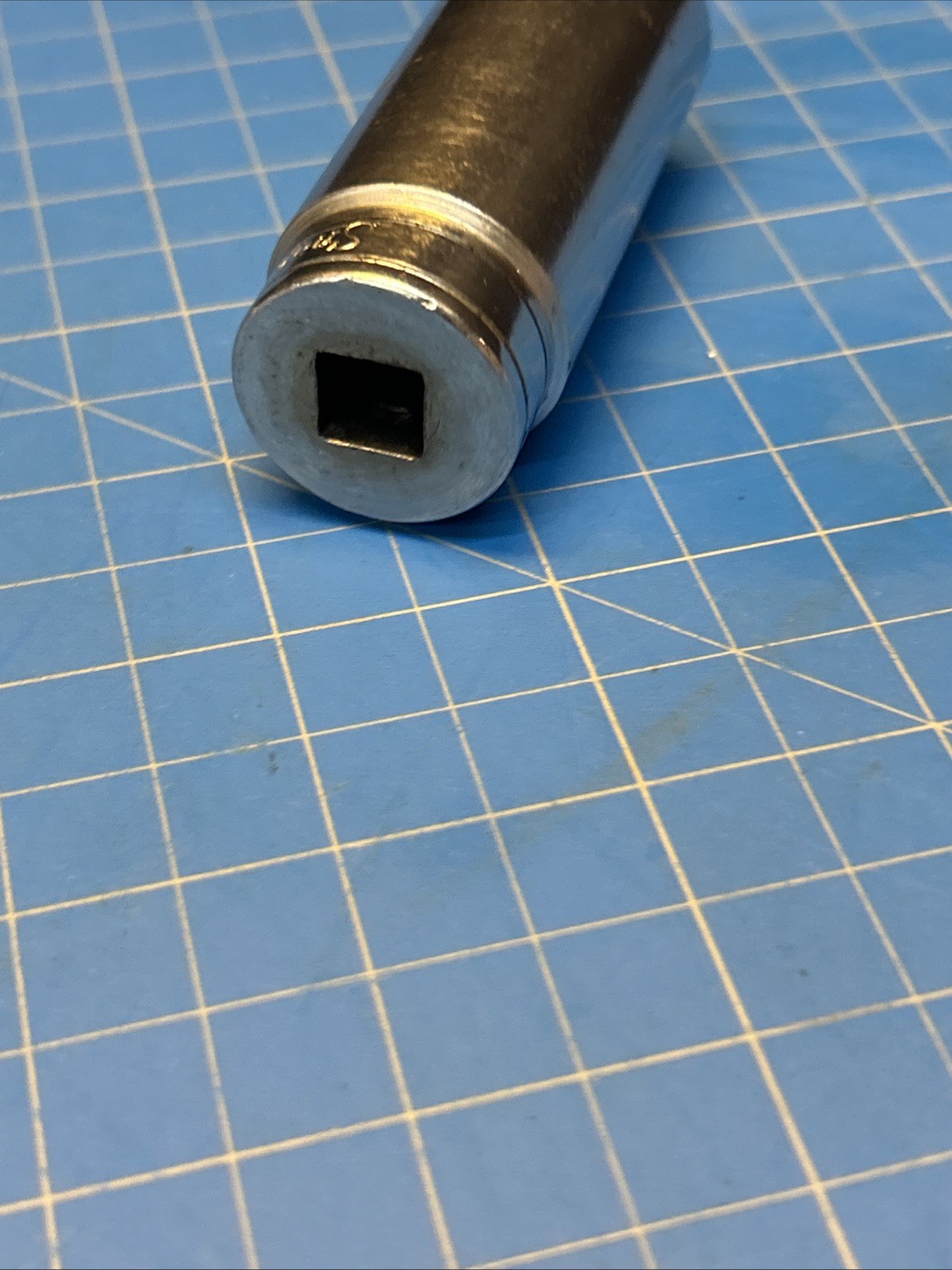 Snap On Tools SFS281 3/8 Dr 6Pt SAE 7/8 Flank Dr Deep Chrome Socket USA 1991