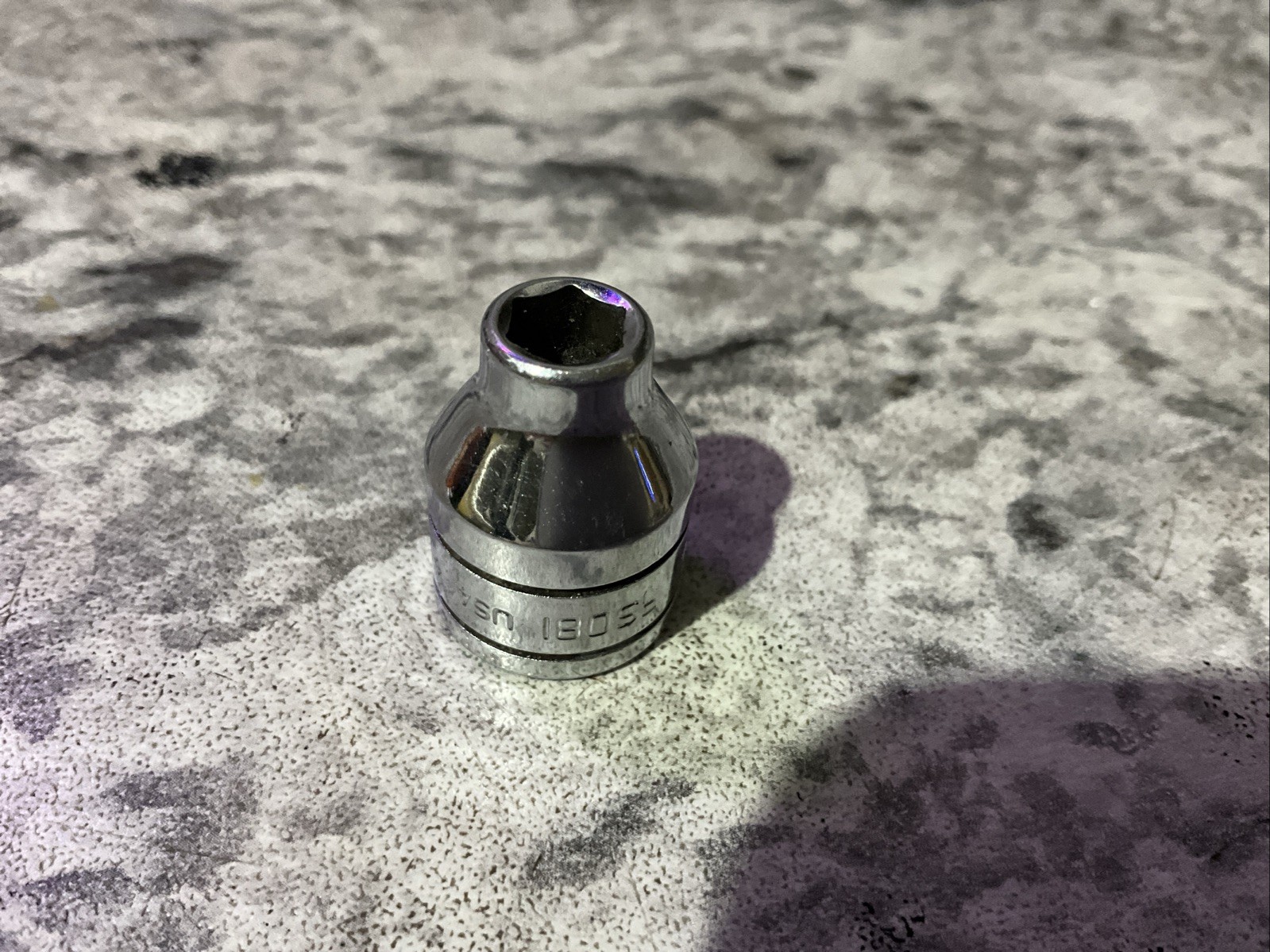 Snap On Tools Flank Drive 3/8″ Drive 1/4″ 6PT Shallow Chrome Socket FS081