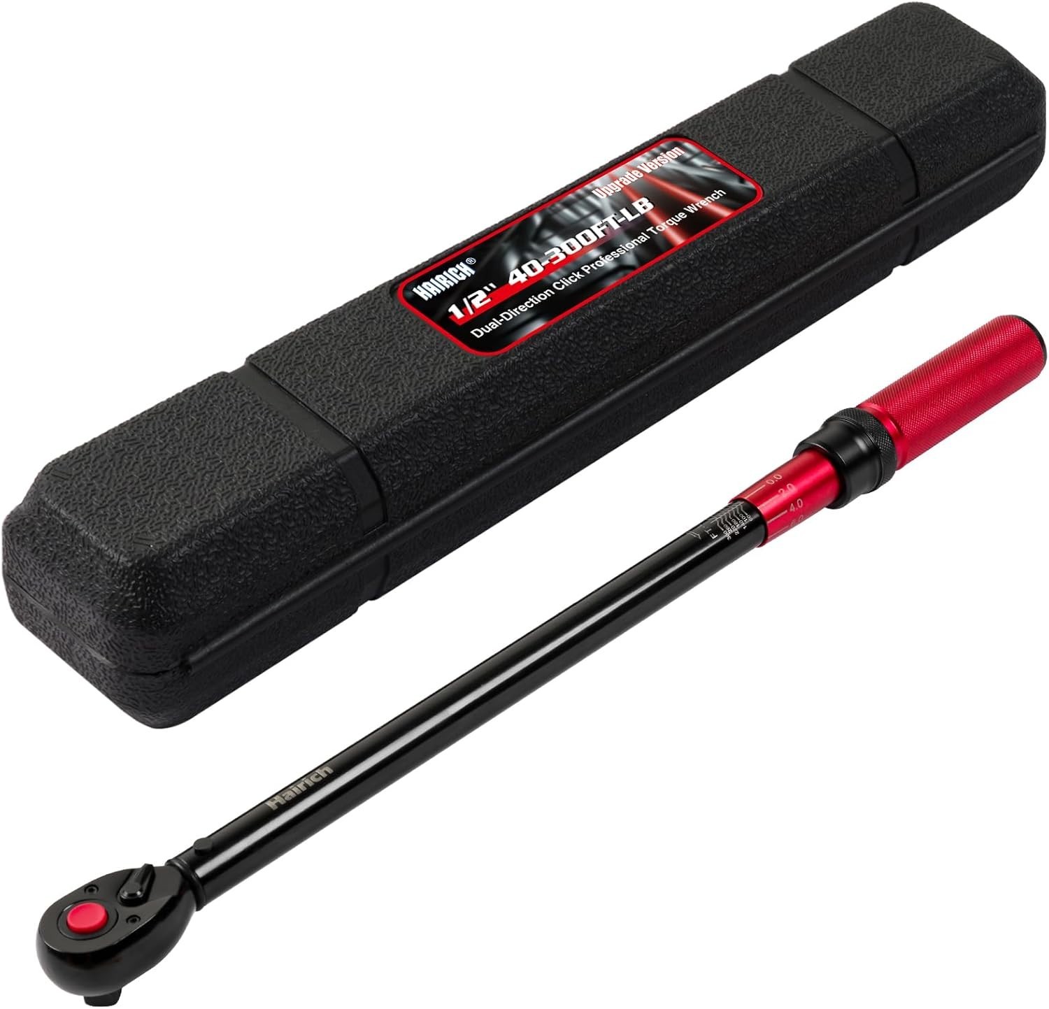 Hairich 1/2″ Drive Click Torque Wrench, Dual-Direction 40-300 ft.lb / 33.9-406.8