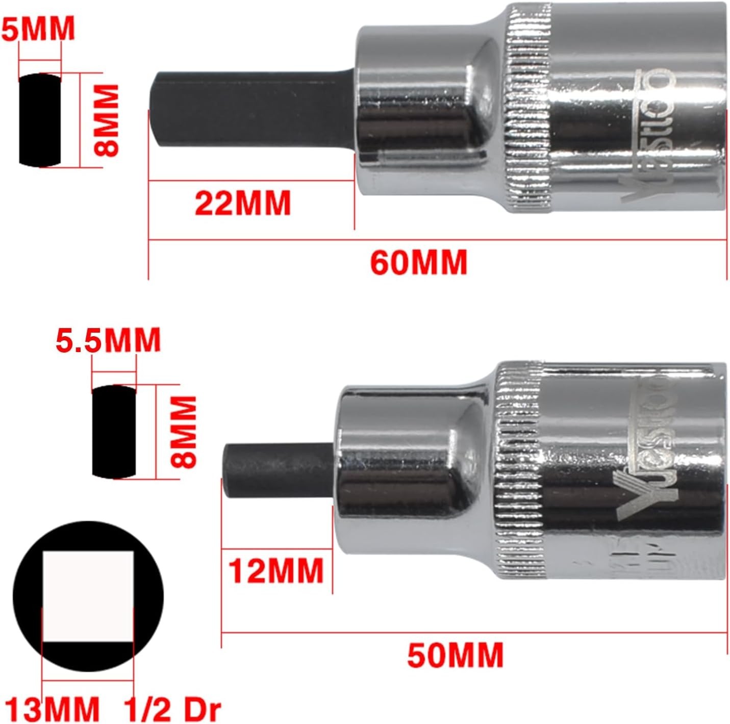 Yuesstloo 2Pcs Suspension Strut Spreader Socket Tool for Audi VW BMW Ford 1/2