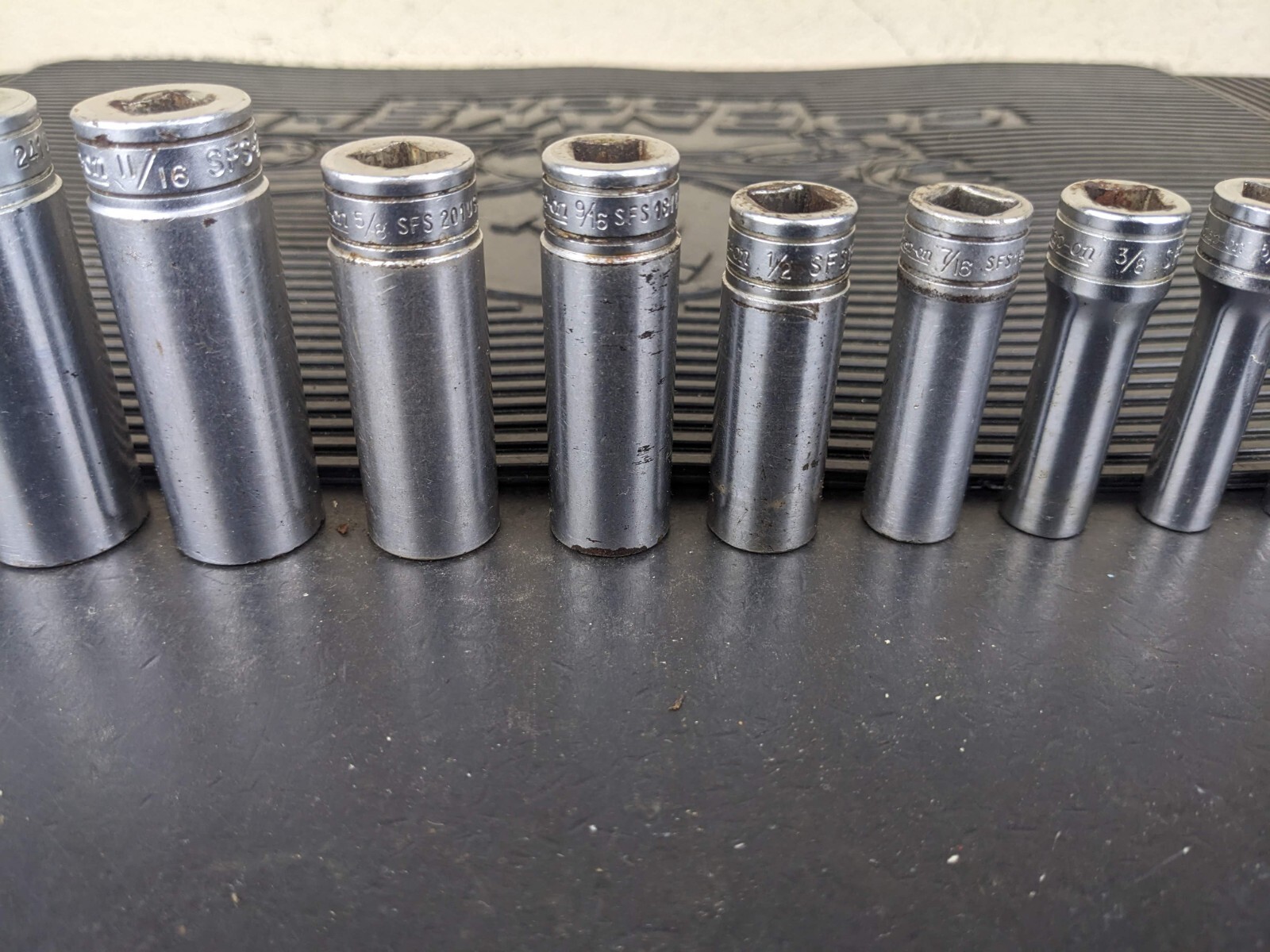 #bg234 Snap on Tools 211SFSY 3/8″ Drive Deep Chrome Socket Set Socket Set