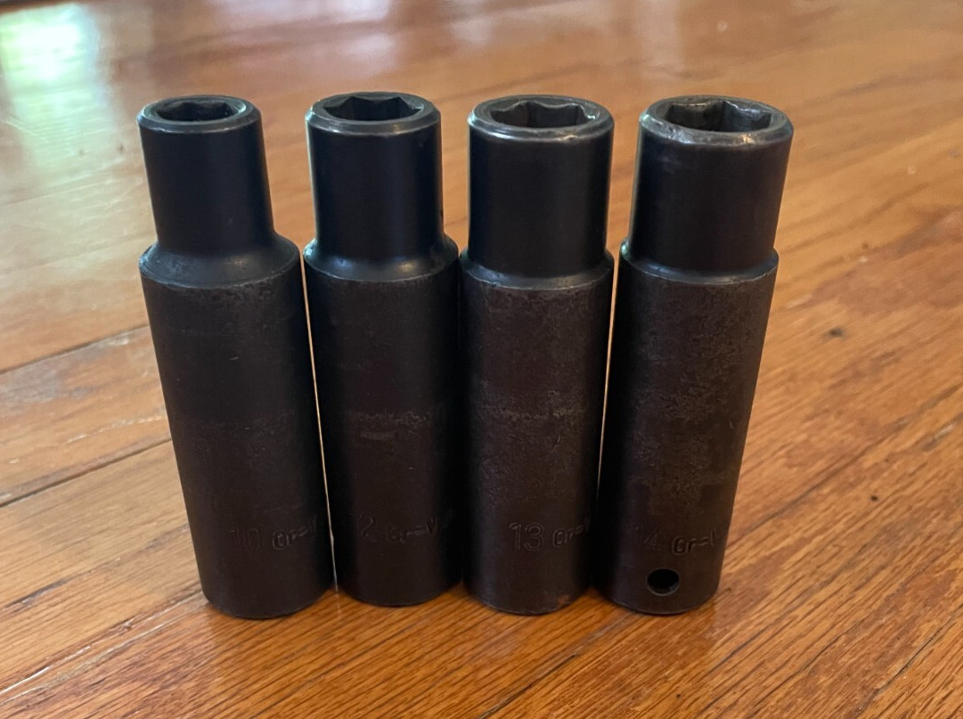 Unbranded 6-Point Deep Socket Set – 10MM,12MM,13MM,14MM