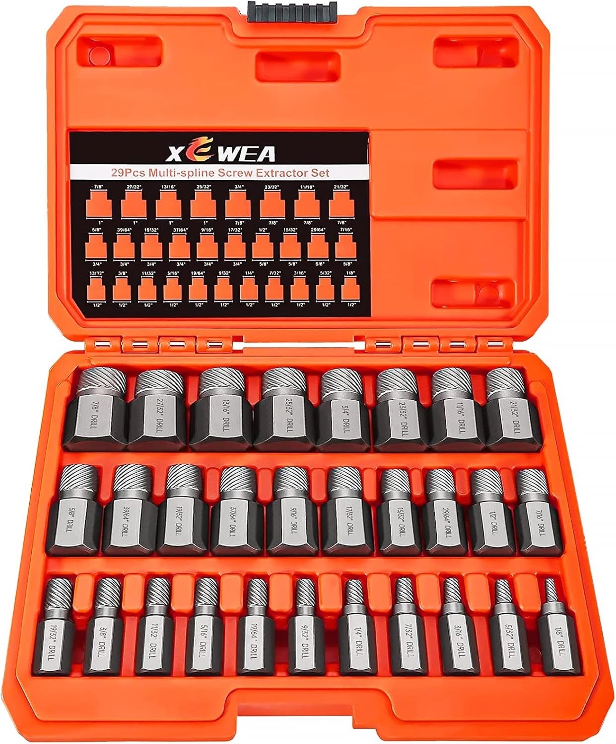 Versatile 29-Piece Bolt Extractor Set – Perfect for Professionals and DIYers