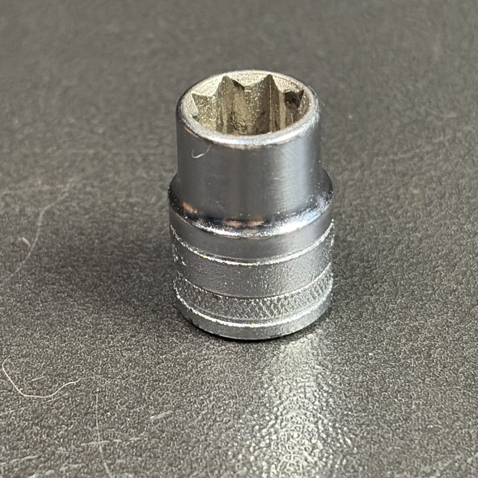 S-K 40900 5/16” Knurled Socket 8-Point Double Square, 1/4″ Drive