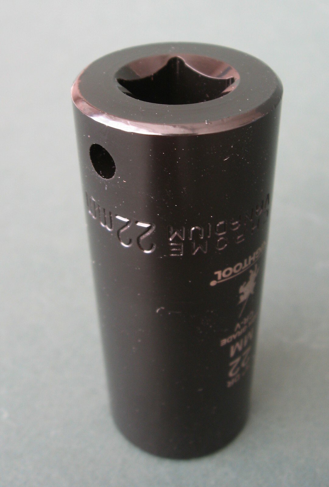 22mm 1/2″ Drive High Grade Deep Impact Socket, Metric Chrome Vanadium Steel 22mm