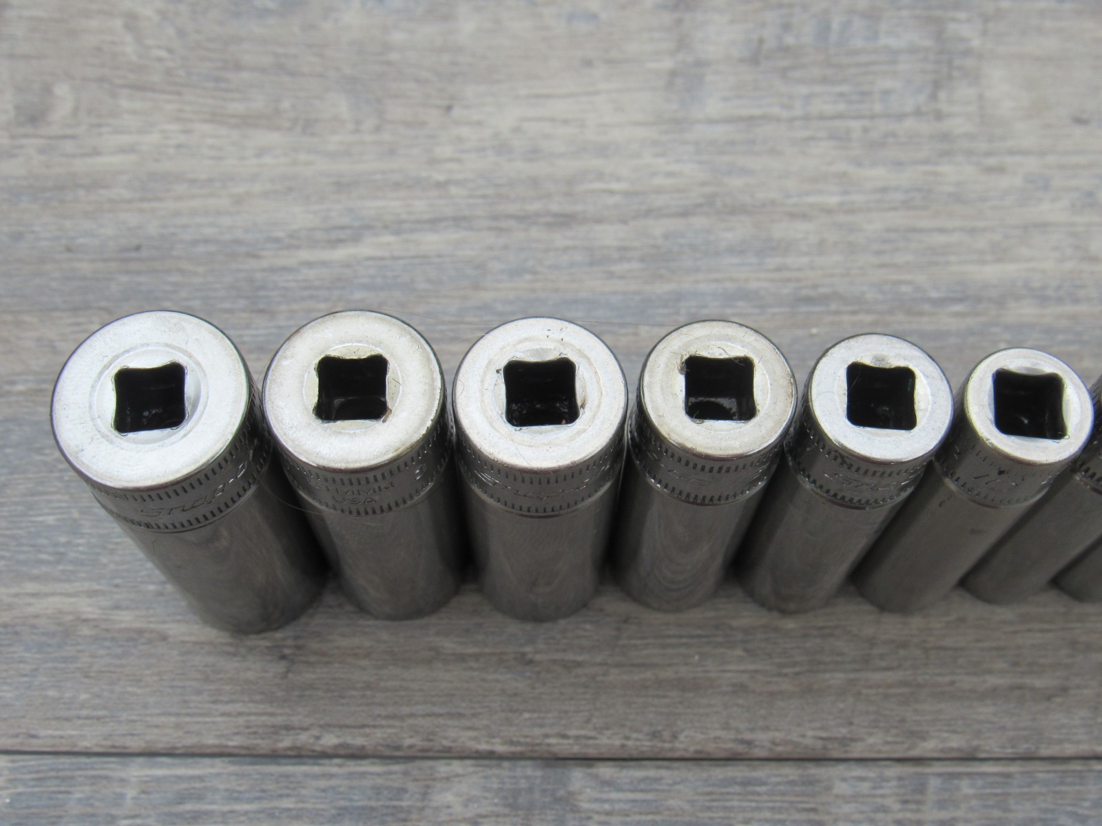 SNAP ON 12 PC 112STMMY 1/4″ METRIC 6 PT DEEP SOCKET SET 5MM – 15MMSTMM5 – STMM15
