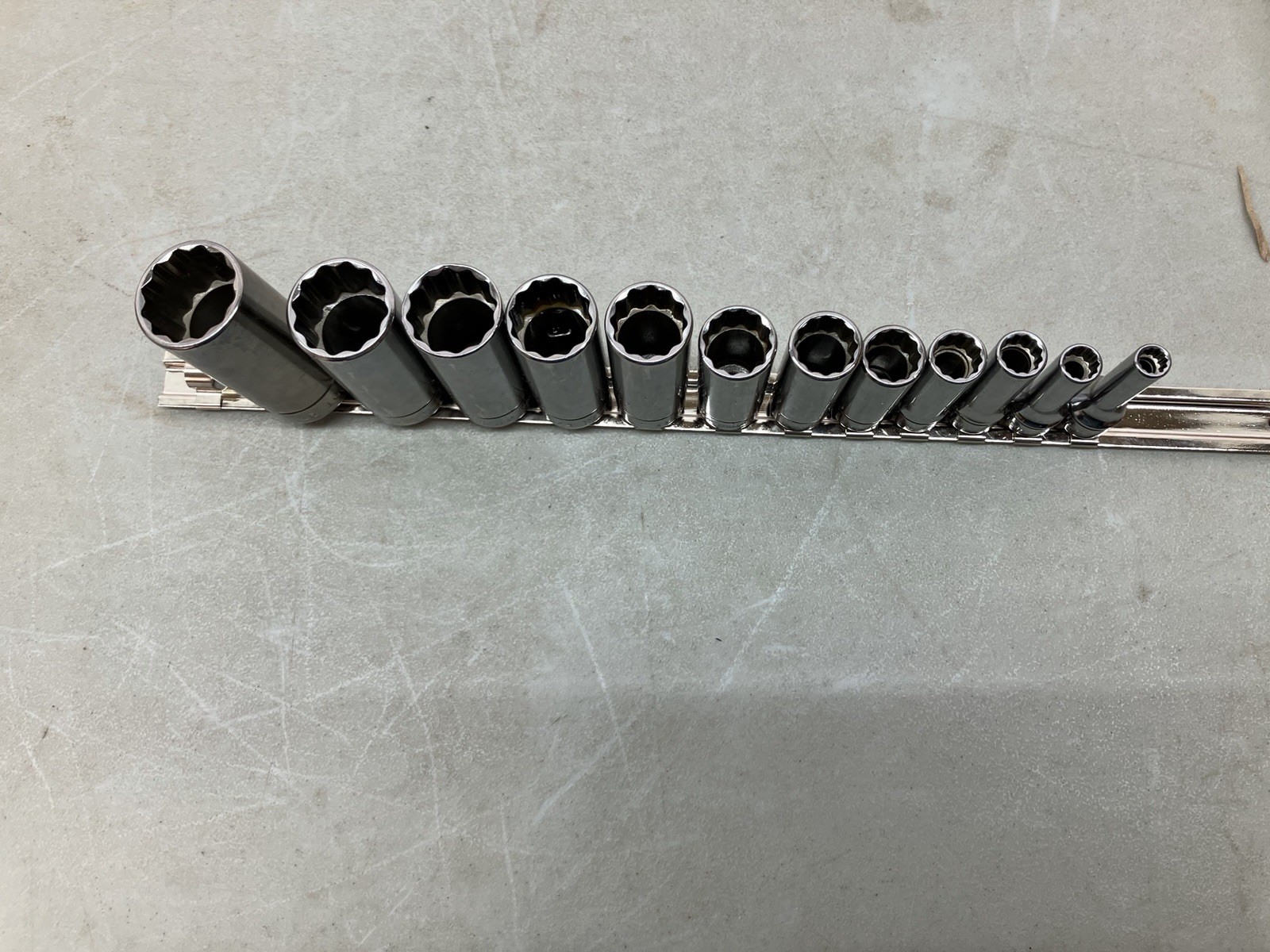 Williams 12-Piece 3/8″ Drive SAE Deep Chrome Socket Set (1/4″ – 15/16″)