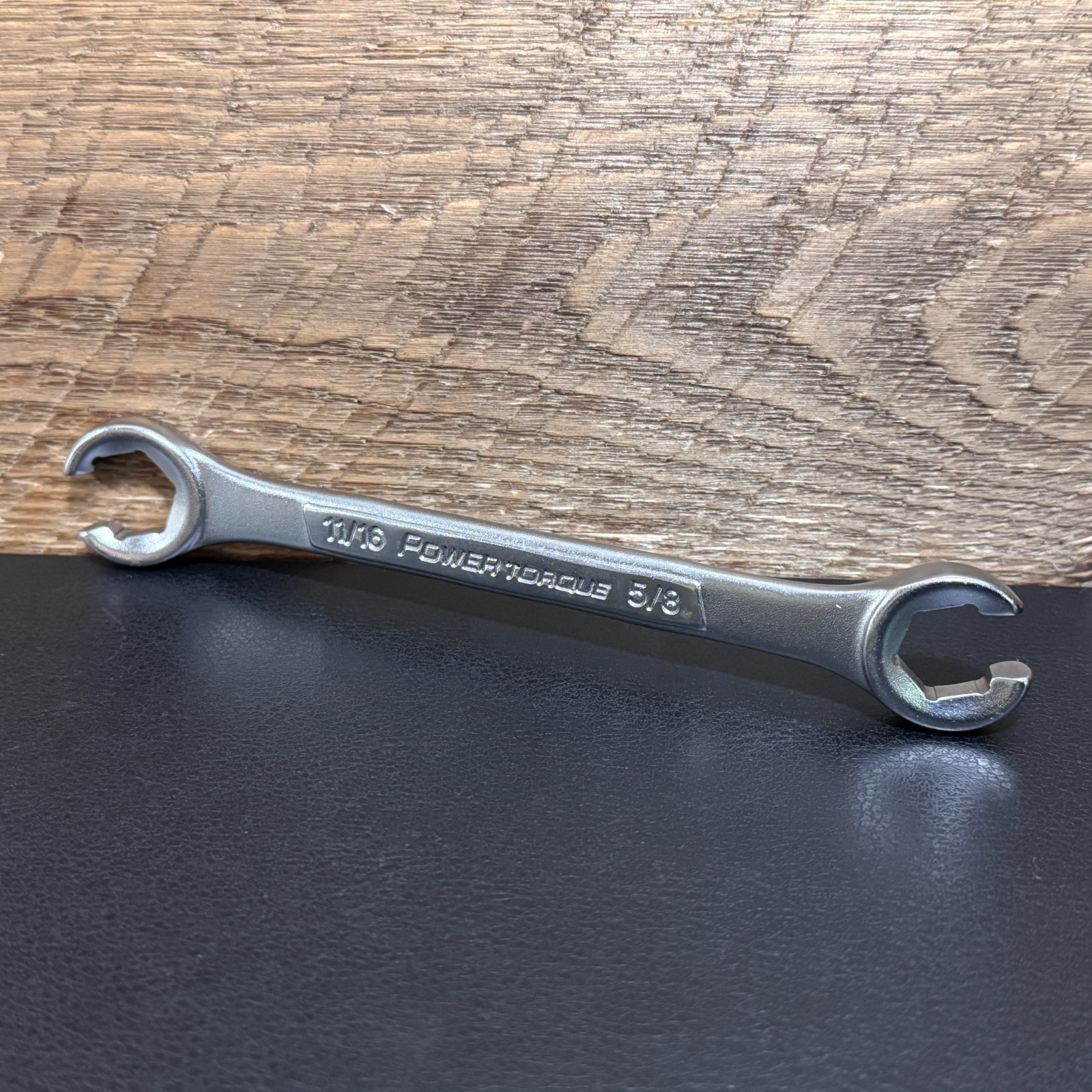 Vintage POWER TORQUE GM0012 Flare Nut Brake Line Wrench 5/8″ 11 /16″ Offset USA