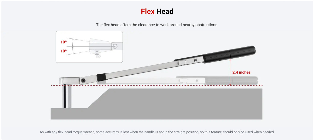Tekton 3/8 Inch Drive 72-Tooth Split Beam Torque Wrench (20-100 ft-lb)