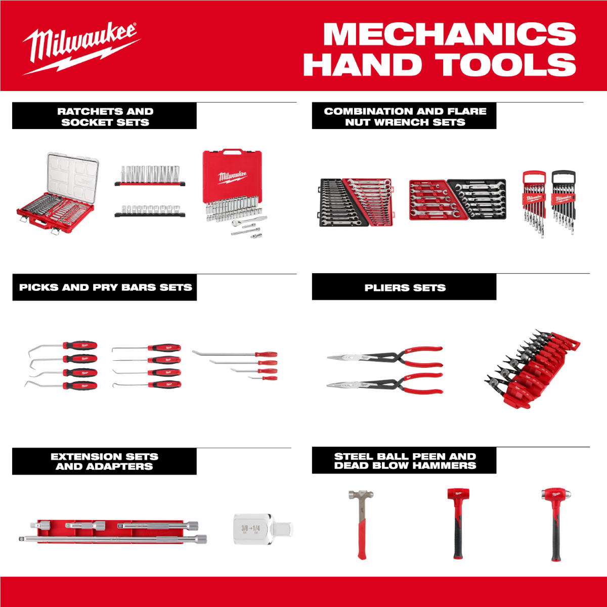 Milwaukee Tool 366 Piece Master Mechanics Hand Tool Set with PACKOUT Drawers and