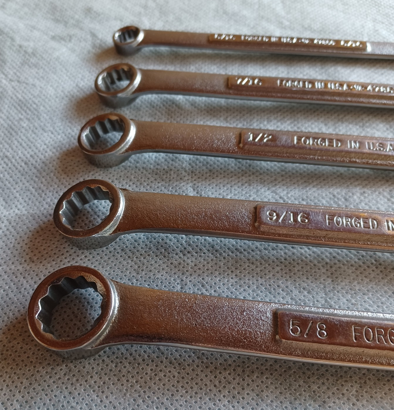 Lot Of 5 Craftsman -VA- Quick Speed Combination Wrenches ~ 5/16″ To 5/8″